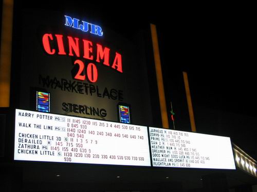 MJR Marketplace Cinema 20 - FALL 2005 FROM SCOTT BIGGS